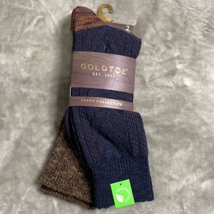 Men's GOLDTOE Sock 2 pack shoe Size 6-12.5